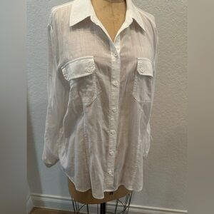 Chico's Cotton White Blouse